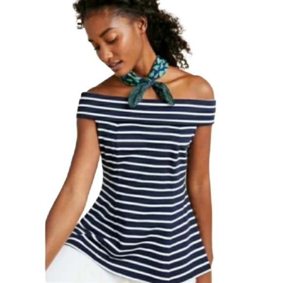 Anthropologie Tops - Maeve for Anthro striped off the shoulder top
